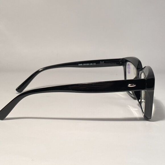 0617 Claudia Reading Glasses 2.50 Oversize Readers Black Square Shape NWT - Picture 5 of 9